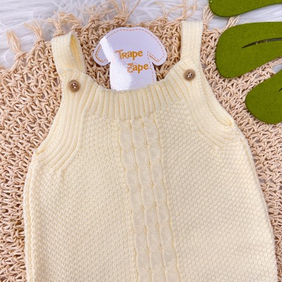Jardineira de Linha Pipoca - Amarelo